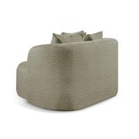 Sofá Curvo Orgânico Orion bouclé Verde 403 - 5