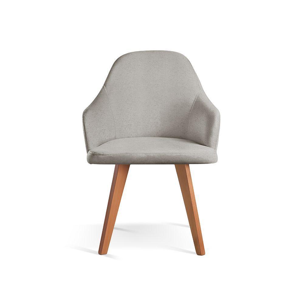 Cadeira Para Mesa De Jantar Manuela linho Cinza 101 - 1