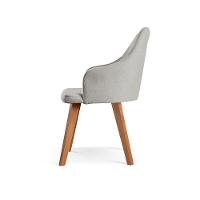 Cadeira Para Mesa De Jantar Manuela linho Cinza 101