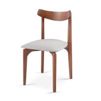 Cadeira Mesa De Jantar Aurora Imbuia linho Cinza 101 - 2