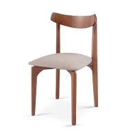 Cadeira Mesa De Jantar Aurora Imbuia linho Bege 103 - 2