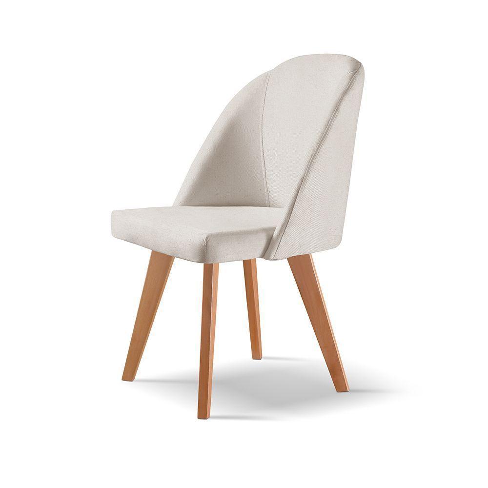 Cadeira Para Mesa De Jantar Lua linho Nude 100 - 2
