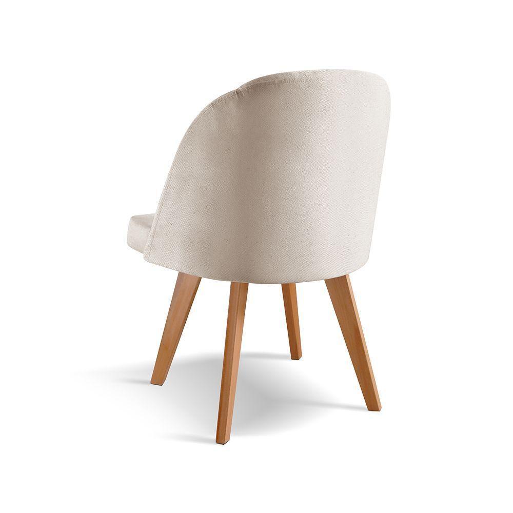 Cadeira Para Mesa De Jantar Lua linho Nude 100 - 3