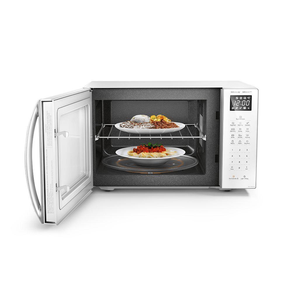 Micro-ondas Panasonic Dupla Refeição 34L Branco - ST65LWRU 220V - 4
