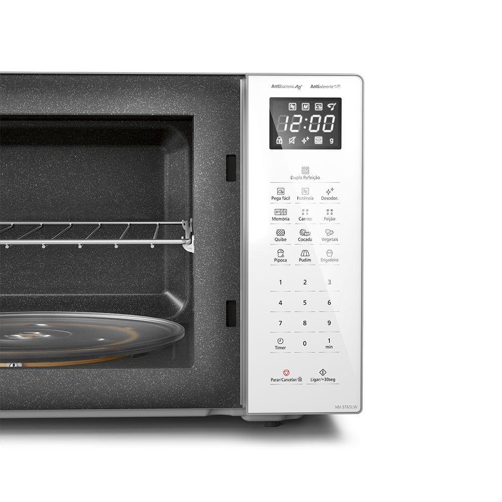Micro-ondas Panasonic Dupla Refeição 34L Branco - ST65LWRU 220V - 9