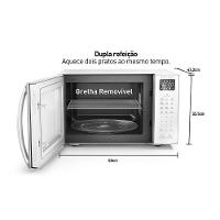Micro-ondas Panasonic Dupla Refeição 34L Branco - ST65LWRU 220V - 8