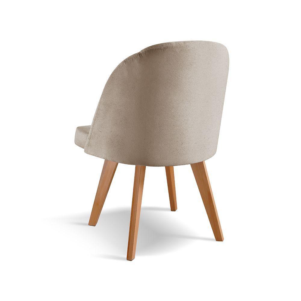 Cadeira Para Mesa De Jantar Lua linho Bege 103 - 4