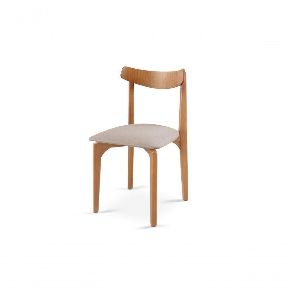 Cadeira Mesa De Jantar Aurora Mel linho Bege 103 - 2