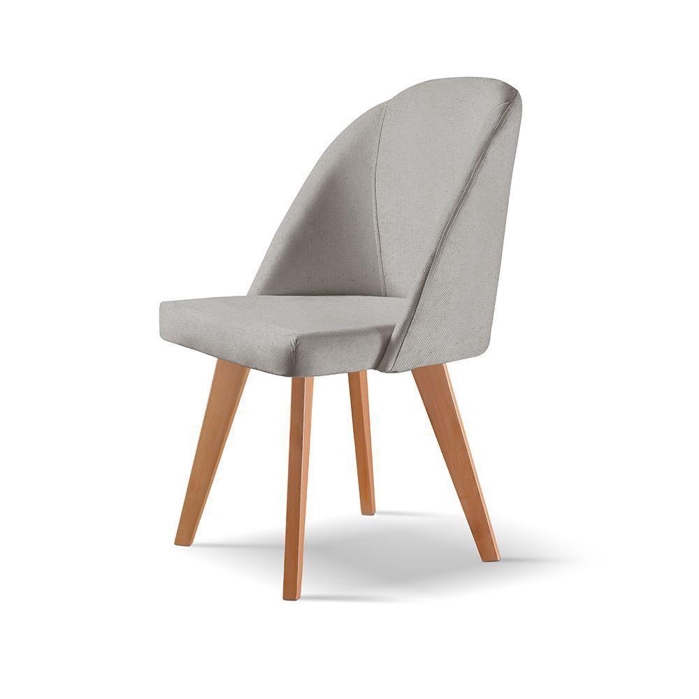 Cadeira Para Mesa De Jantar Lua linho Cinza 101 - 2