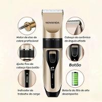 Maquina De Tosar Para Pet Recarregável Cães Gatos Pet - 5