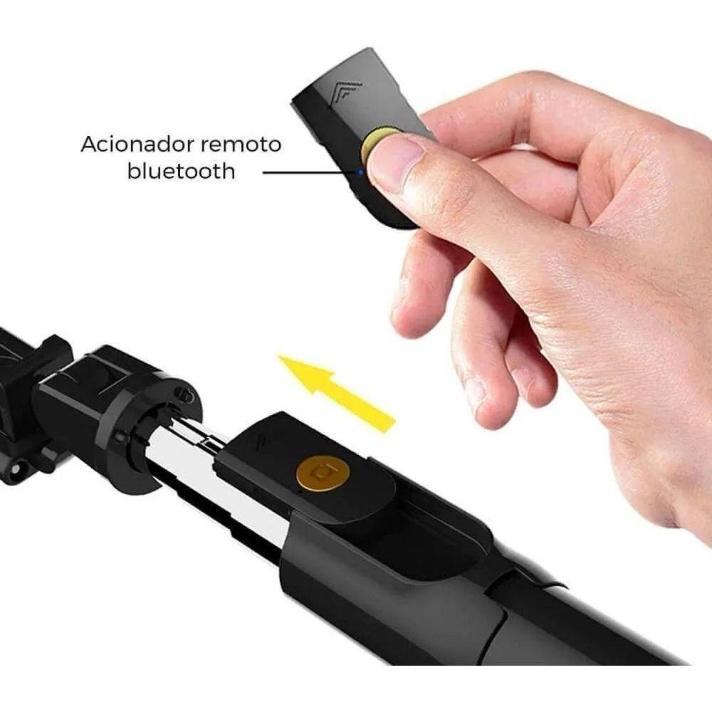 Bastão Tripé Bluetooth Mini 360º Pau De Selfie 3 em 1 Celular - 3