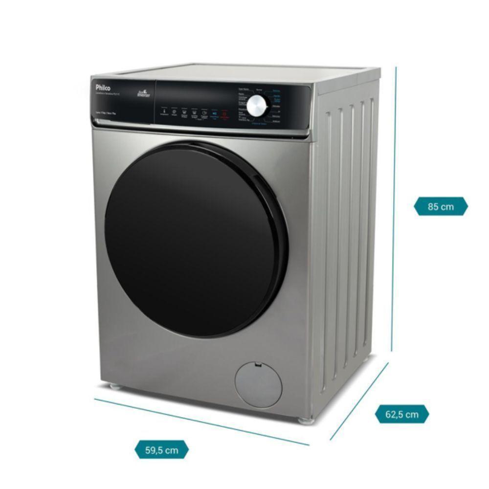 Lava e Seca Philco 16 Programas Eco Inverter 11kg Titânio PLS11C 110V - 3