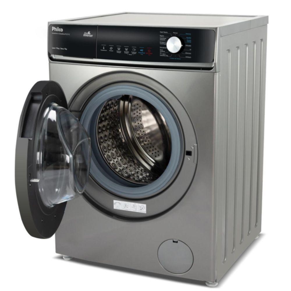Lava e Seca Philco 16 Programas Eco Inverter 11kg Titânio PLS11C 110V - 4