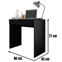 Mesa Para Computador Escrivaninha Alexia Preto Ajl - 6