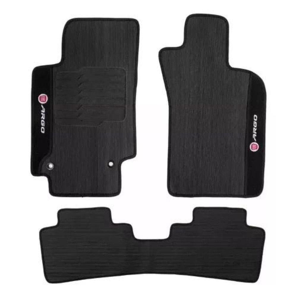 Kit Tapete Emborrachado Fiat Argo 2017 Até 2025 3 Peças - 2