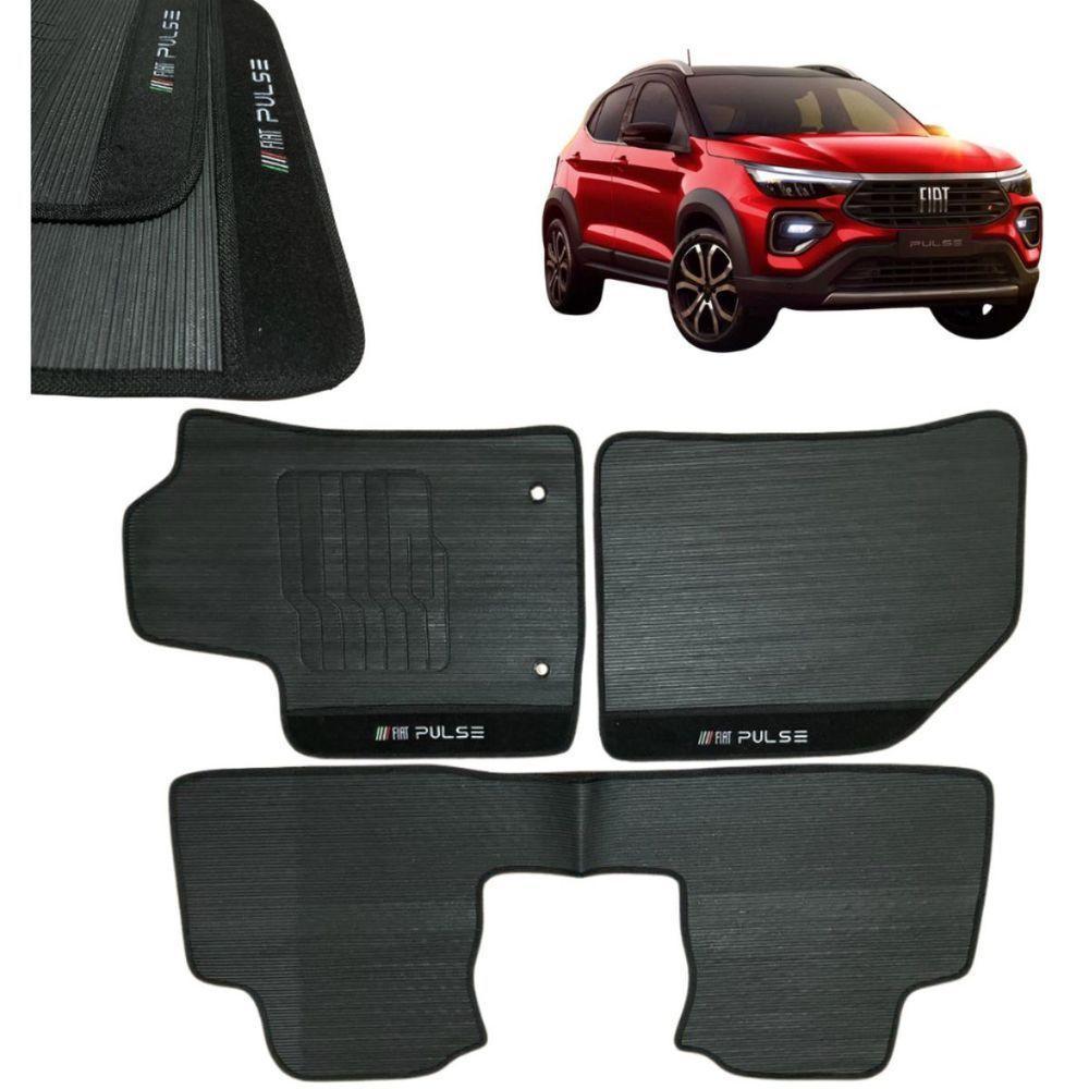 Tapete De Borracha Fiat Pulse 2022 2023 2024 3 Peças - 1