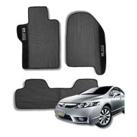 Kit Tapete Emborrachado New Civic 2007 Até 2013 3 Peças - 1