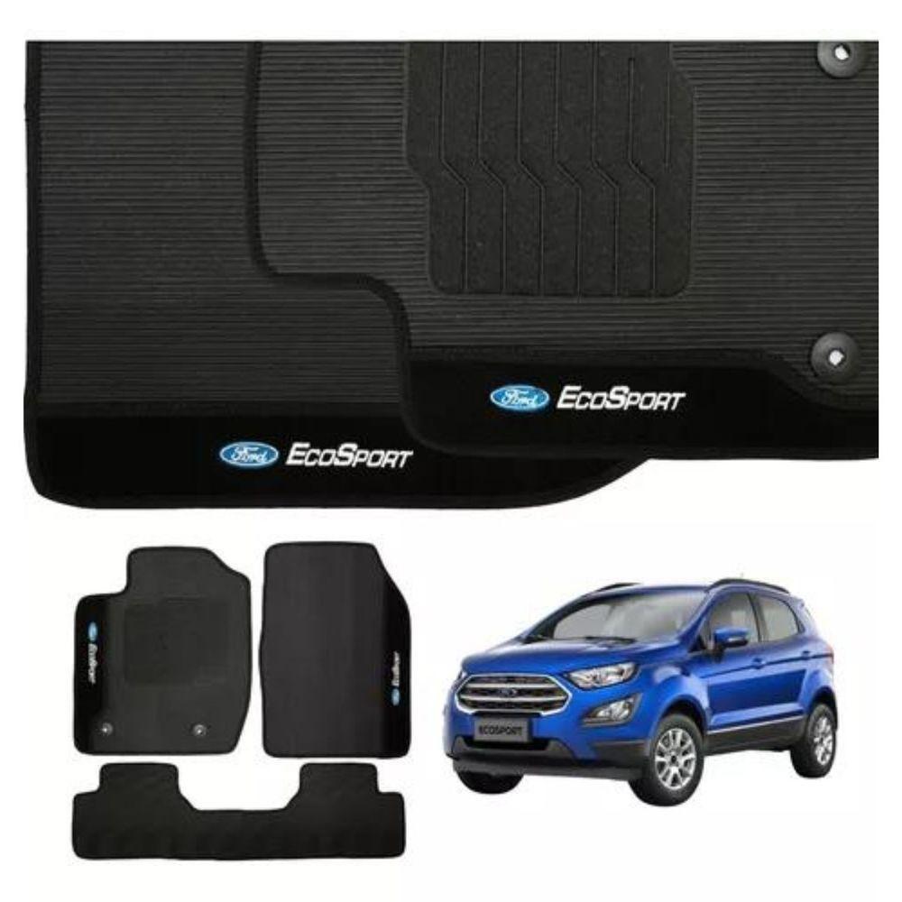 Kit Tapete Emborrachado Ecosport 2003 Até 2012 3 Peças - 1