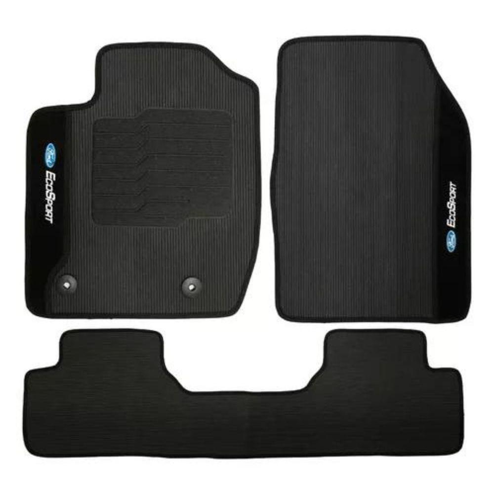 Kit Tapete Emborrachado Ecosport 2003 Até 2012 3 Peças - 3