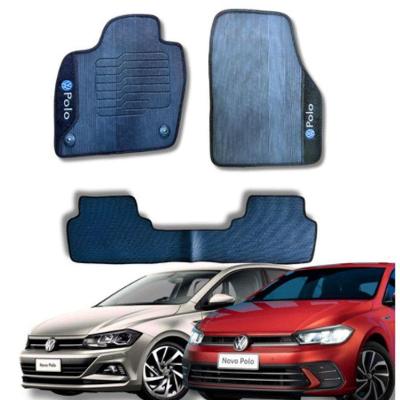 Kit Tapete Emborrachado Vw Polo 2018 Até 2025 3 Peças