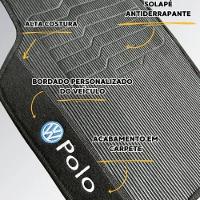 Kit Tapete Emborrachado Vw Polo 2018 Até 2025 3 Peças - 2