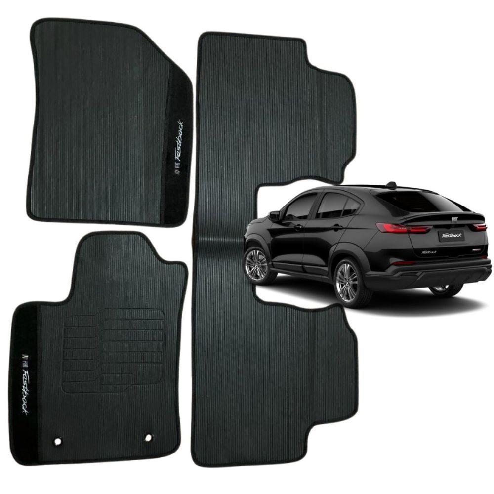 Kit Tapete Emborrachado Fiat Fastback 2023 Em Diante 3 Peças - 1