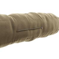 Kit 02 Almofadas Para Cabeceira Encosto Apoio Lombar Spot 140cm Com Porta Celular Veludo - Desk Design Cor Bege - 6