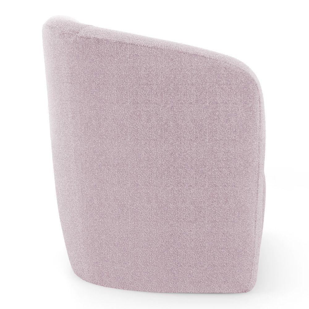 Kit 02 Poltronas Decorativas Abby Bouclê Rosê - Desk Design - 5