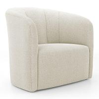 Kit 02 Poltronas Decorativas Abby Bouclê Bege - Desk Design