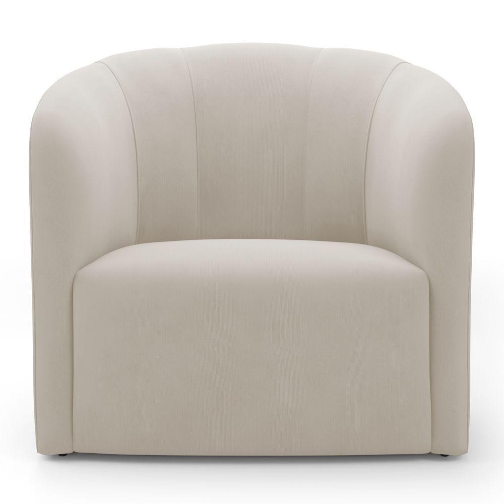 Kit 02 Poltronas Decorativas Abby Veludo Bege - Desk Design - 2