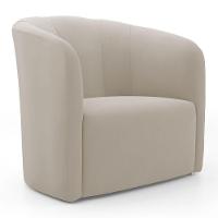 Kit 02 Poltronas Decorativas Abby Veludo Bege - Desk Design - 3