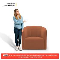 Kit 02 Poltronas Decorativas Abby Veludo Terracota - Desk Design