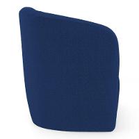 Poltrona Decorativa Living Abby Bouclê Azul Marinho - Desk Design - 3