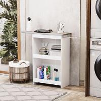 Tábua De Passar Roupa Luna Com Suporte Para Ferro Branco - Desk Design - 5