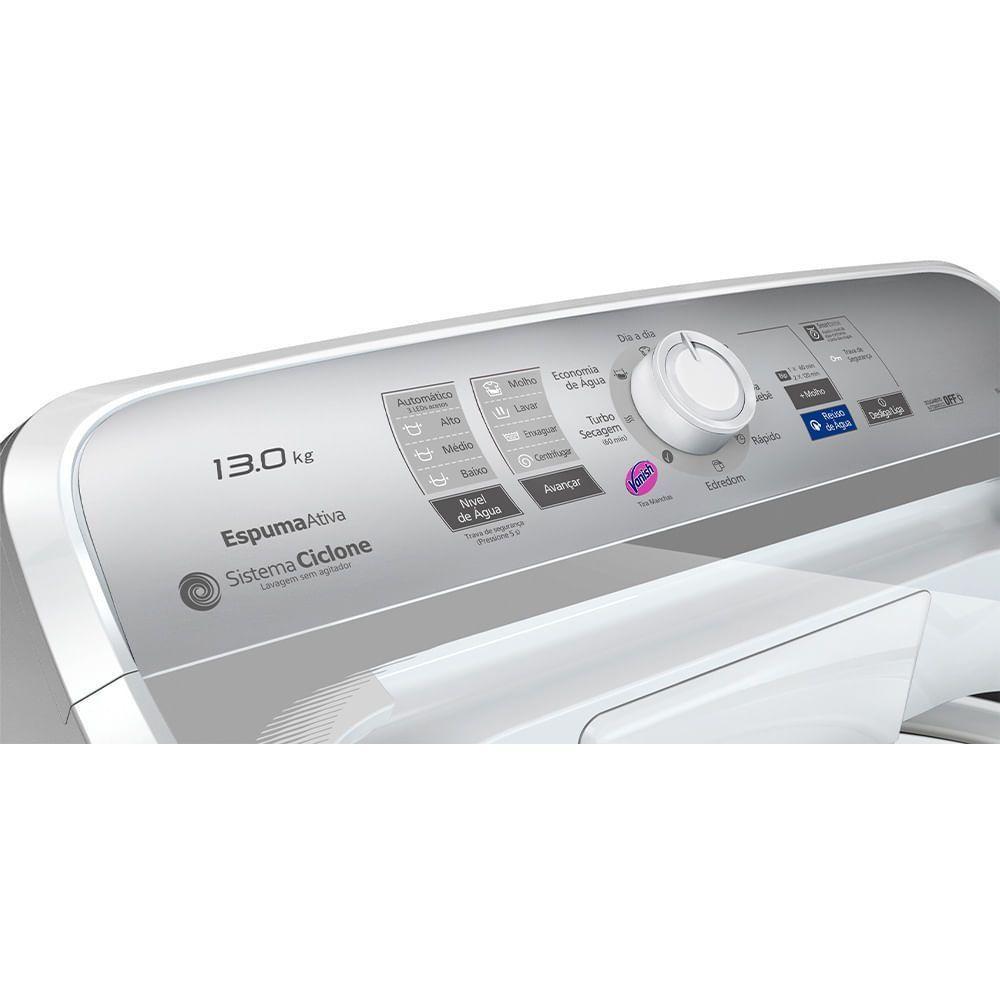 Máquina de Lavar Exclusiva Panasonic Função Vanish 13kg Branca - NA-F130B1W 110V - 9