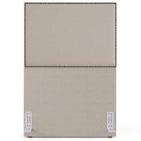 Cabeceira Cama Box Solteiro Com Tachas 100 Cm Linho Cru - 3