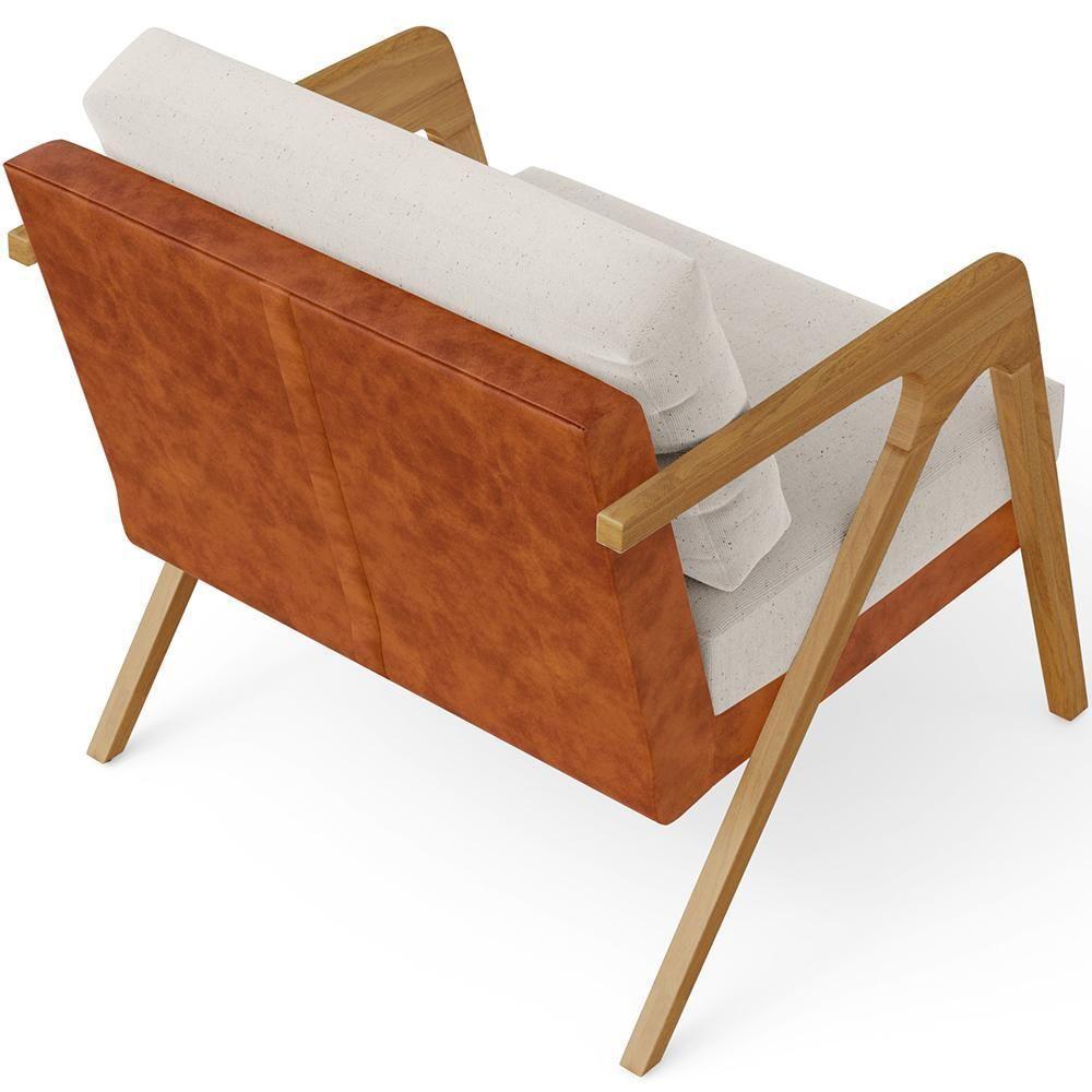 Kit 03 Poltronas Pietra L02 Couríssimo Camel Linho Cru - 2