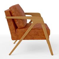 Kit 03 Poltronas Pietra Estrutura L02 Couríssimo Camel - 3