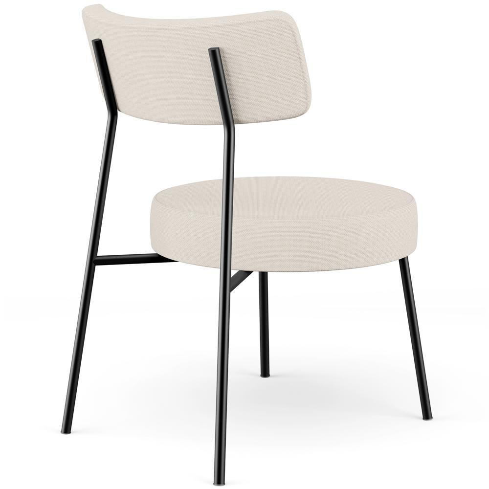 Kit 02 Poltronas Decorativas Para Sala De Estar Base Fixa Londres L02 Linho Bege - Lyam - 5