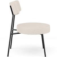 Kit 02 Poltronas Decorativas Para Sala De Estar Base Fixa Londres L02 Linho Bege - Lyam - 2