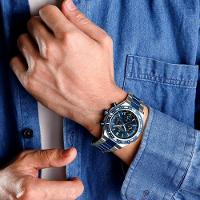 Relogio De Pulso Masculino De Quartzo Design Casual Esportivo Luminoso Impermeável Azul