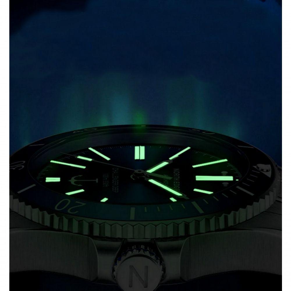 Relógio De Pulso Mecânico Masculino Anchor Automatico Impermeavel 100m à Prova Dagua Azul - 3