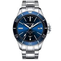 Relógio De Pulso Mecânico Masculino Anchor Automatico Impermeavel 100m à Prova Dagua Azul - 5