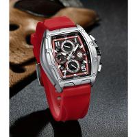 Relógio Lige Wine Cask Masculino Multifuncional à Prova D'água Vermelho - 3