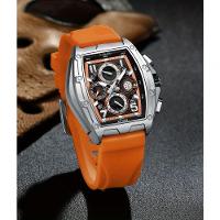 Relógio Lige Wine Cask Masculino Multifuncional à Prova D'água Laranja - 3