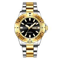 Relógio De Quartzo Em Aço Inoxidável Impermeável Masculino Clássico Analógico Preto - 1