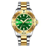 Relógio De Quartzo Em Aço Inoxidável Impermeável Masculino Clássico Analógico Verde - 1