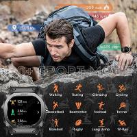 Relógio Inteligente Militar Para Homens, 1,57 Polegadas, Com Resposta E Fazer Chamada Preto - 2