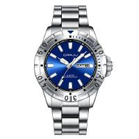 Relógio De Quartzo Em Aço Inoxidável Impermeável Masculino Clássico Analógico Azul - 1