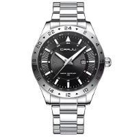 Relógio De Pulso Masculino Quartzo Design Esportivo Impermeavel 3atm Data Automatica Prata - 1